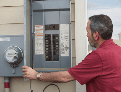 Electrical panel home inspection